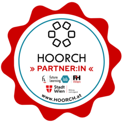 HOORCH-Partner:in - Emblem bzw. Badget für Projektschulen 
